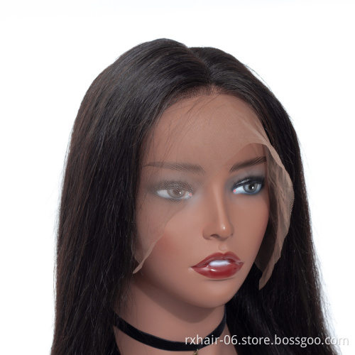 ISEE Human Hair Straight Swiss Lace Wigs For Black Women